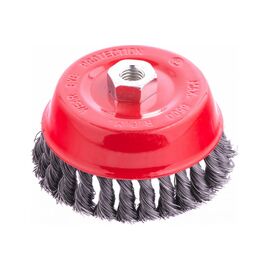  Щетка для УШМ MATRIX 74627, 125 мм, М14, чашка крученая металлическая проволока 