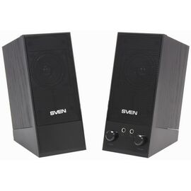  Акустическая система 2.0 SVEN SPS-604 BLACK, стерео, мощность: 4 Вт, 90-20000 Гц, материала колонок: MDF, разъем для наушников 
