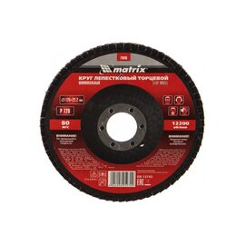  Круг лепестковый торцевой Matrix 74048 P120, 125х22,2 мм 