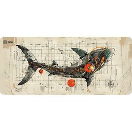  Коврик для мыши Cactus Shark CS-MP-COR03XXL 900x400x4мм 