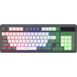  Клавиатура OKLICK 731G серый/белый 