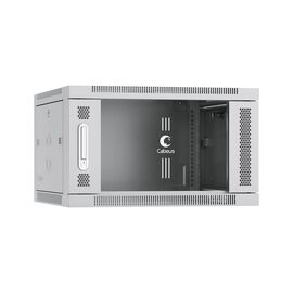  Шкаф коммутационный CABEUS SH-05F-6U60/45 настенный, стеклянная передняя дверь, 6U, 600x368x450 мм 