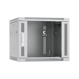 Шкаф коммутационный CABEUS SH-05F-9U60/35 настенный, стеклянная передняя дверь, 9U, 600x501x350 мм 