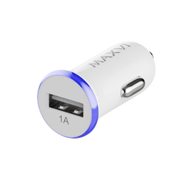  АЗУ Maxvi CCM-101WB USB 1А бело-синий 