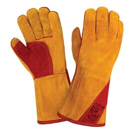  Краги сварщика 2Hands RL 4 Т12-11-ru Siberia спилок КРС/хлопок лен/швы Kevlar 