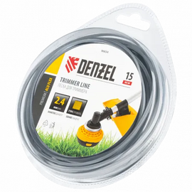  Леска для садовых триммеров Denzel Aluflex (96834) d-2.4мм L-15м 