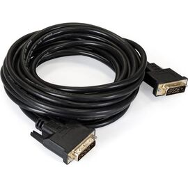  Кабель ExeGate EX191096RUS DVI dual link (25M-25M) 5м, 2 фильтра, позолоченные контакты 