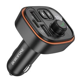  Автомобильный FM-трансмиттер Borofone BC59 Heroic  (black) (236086) 