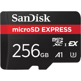  Карта памяти SanDisk SDSQXFN-256G-GN4NN microSD 256GB microSD Express card UHS-I A1 U30 U3 (880MB/s/650MB/s) 