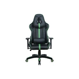  Кресло игровое BRABIX GT Carbon GM-120 (531929) экокожа, черное/зеленое 