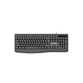  Клавиатура проводная SONNEN JK-205 (513949) бесшумная USB, 104 клавиши черная 