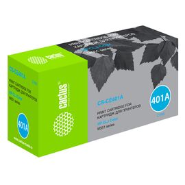  Картридж Cactus CS-CE401A для HP CLJ Color M551 series голубой 6000 стр 