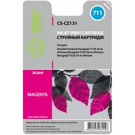  Картридж Cactus CZ131A № 711 (CS-CZ131) для HP Designjet T120/520, пурпурный, с чипом 