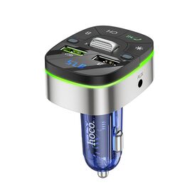  FM трансмиттер HOCO E71 Discovery edition, Bluetooth, синий 