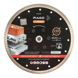  Диск алмазный VIRA rage by 603230 230 мм турбо 