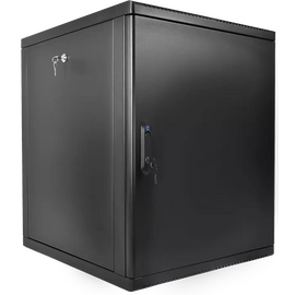  Шкаф коммутационный ЦМО ШРН-М-12.500.1-9005 настенный 12U 600x456мм пер.дв.металл 130кг черный 456 