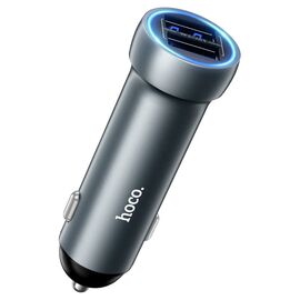 АЗУ HOCO Z54 Prosperous dual-port car charger set IP Metal grey 