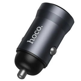  АЗУ HOCO Z62 Energy singl-port QC3.0 car charger Metal gray 