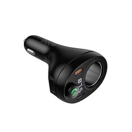  АЗУ HOCO E88 Star 35W 2C Cigarette lighter car BT FM transmitter Black 