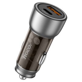  АЗУ Hoco NZ8 Sprinter 43W dual port PD25W +QC3.0 Car charger Brown 