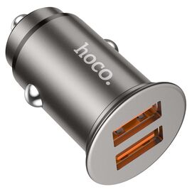  АЗУ HOCO NZ1 Developer 2USB QC3.0, кабель микро USB серый 