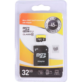  Карта памяти Exployd Elite EX032GCSDHC10UHS-1-ElU1 32Gb microSDHC Class10, UHS-1 SD 45 MB/s, с адаптером 