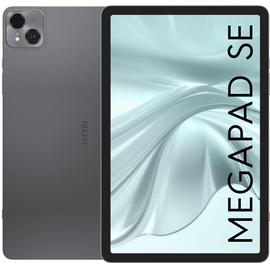  Планшет Tecno MegaPad 11 SE T1102W 685 (2.8) 8C 4/128Gb 10.95" IPS 1920x1200 Android 15 серый 8Mpix 5Mpix BT WiFi microSD 1Tb 8000mAh 1776hrs 