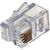  Коннектор LANMASTER (TWT-PL11-4P4C/100) телефонный RJ11, 4P4C, 100 шт. 