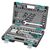  Набор инструмента STELS 14105 82 предм. пластиковый кейс 1/2", 1/4", CrV 