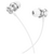  Наушники HOCO M106 Fountain metal universal earphones with microphone silver (акция) 