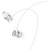  Наушники HOCO M106 Fountain metal universal earphones with microphone silver (акция) 