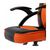  Кресло игровое BRABIX Shark GM-203 532513 на колесиках, эко.кожа/сетка черно-оранжевый 