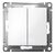  Выключатель Systeme electric AtlasDesign ATN000151 двухклавишный схема 5 10АХ механизм белый 