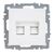  Розетка компьютерная IEK Brite BR-K20-1-K01 двойная кат.5e RJ45 рк10-2-брб белый 