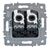  Розетка компьютерная IEK Brite BR-K20-1-K01 двойная кат.5e RJ45 рк10-2-брб белый 