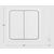  Умный беспроводной выключатель Яндекс YNDX-00535, 2 клавиши, Zigbee 