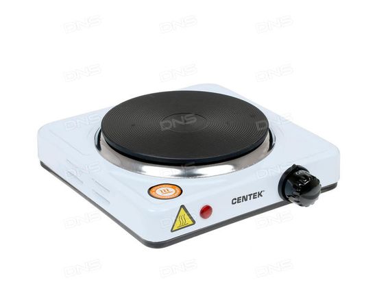  Электрическая плитка Centek CT-1506 Black 1конф чугун 155мм, 1000Вт, индикатор работы 