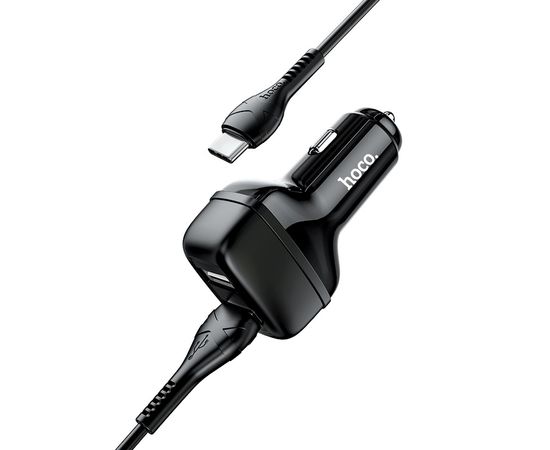  АЗУ HOCO Z36 Leader 2USB + Type-C 2.4A (чёрный) 