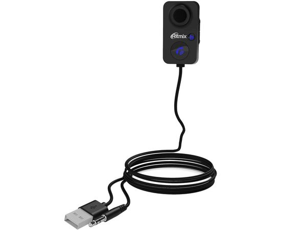  Автомобильный FM-модулятор Ritmix BTR-100 черный BT (80001126) 