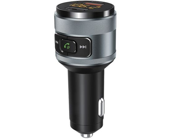  Автомобильный FM-модулятор Ritmix FMT-A707 черный MicroSD BT USB (80000131) 