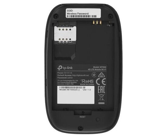 TP-Link M7000 Модем 2G/3G/4G micro USB Wi-Fi +Router внешний черный 