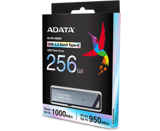  USB-флешка A-Data UE800 (AELI-UE800-256G-CSG) 256Gb Type-C G USB3.2 серебристый 