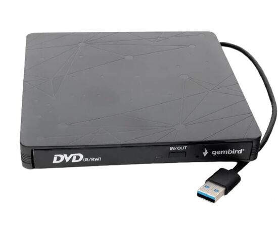  Оптический привод Gembird DVD-USB-03 USB 3.0 пластик, черный 