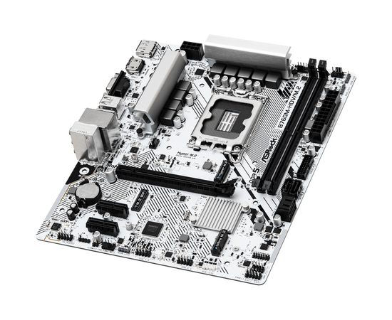  MB s1700 ASRock B760M-HDV/M.2, Intel®B760, 2xDDR5-4800, D-SUB+HDMI+DP, 1xPCI-Ex16, 2xPCI-Ex1, 4xSATA3(RAID 0/1/5/10), 2xM.2, 8 Ch Audio, 1x2.5GLan, (2+4)xUSB2.0, (3+2)xUSB3.2, (1+0)xUSB3.2 Type-C™, 1xPS/2 mATX, RTL 