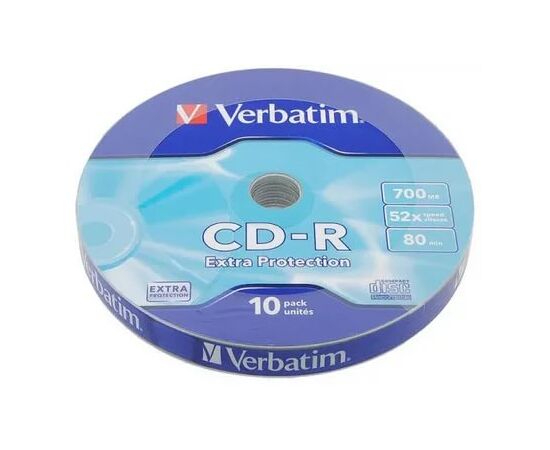  Диск CD-R Verbatim 700Mb 52x Jewel case (10шт) (43327) 