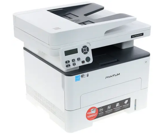  Pantum M7100DW МФУ лазерный  (A4, принтер/сканер/копир, 1200dpi, 33ppm, 256Mb, ADF50, Duplex, WiFi, Lan, USB, картридж 1500), Серый (проектная модель) 