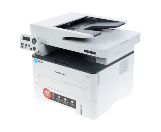  Pantum M7100DW МФУ лазерный  (A4, принтер/сканер/копир, 1200dpi, 33ppm, 256Mb, ADF50, Duplex, WiFi, Lan, USB, картридж 1500), Серый (проектная модель) 