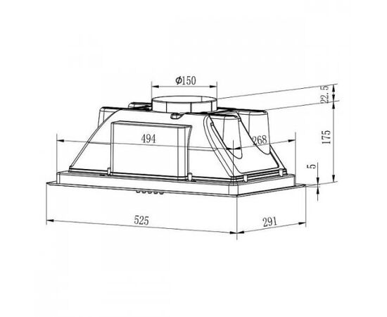  Вытяжка Evelux Margit 60 X 