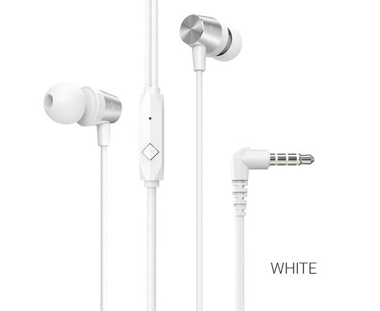  Наушники HOCO M79 Cresta universal earphones with microphone (белый) 