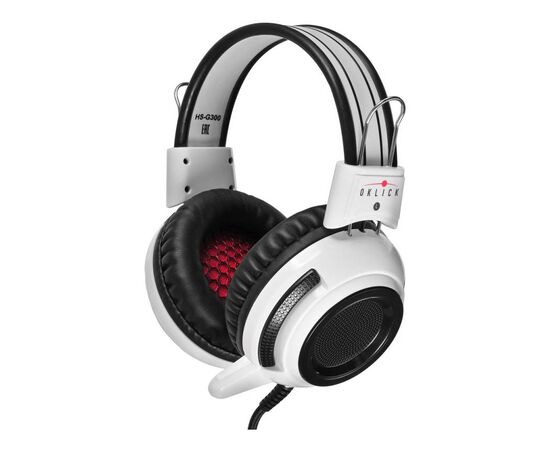  Наушники с микрофоном Oklick HS-G300 ARMAGEDDON белый/черный (AH-V1W) 